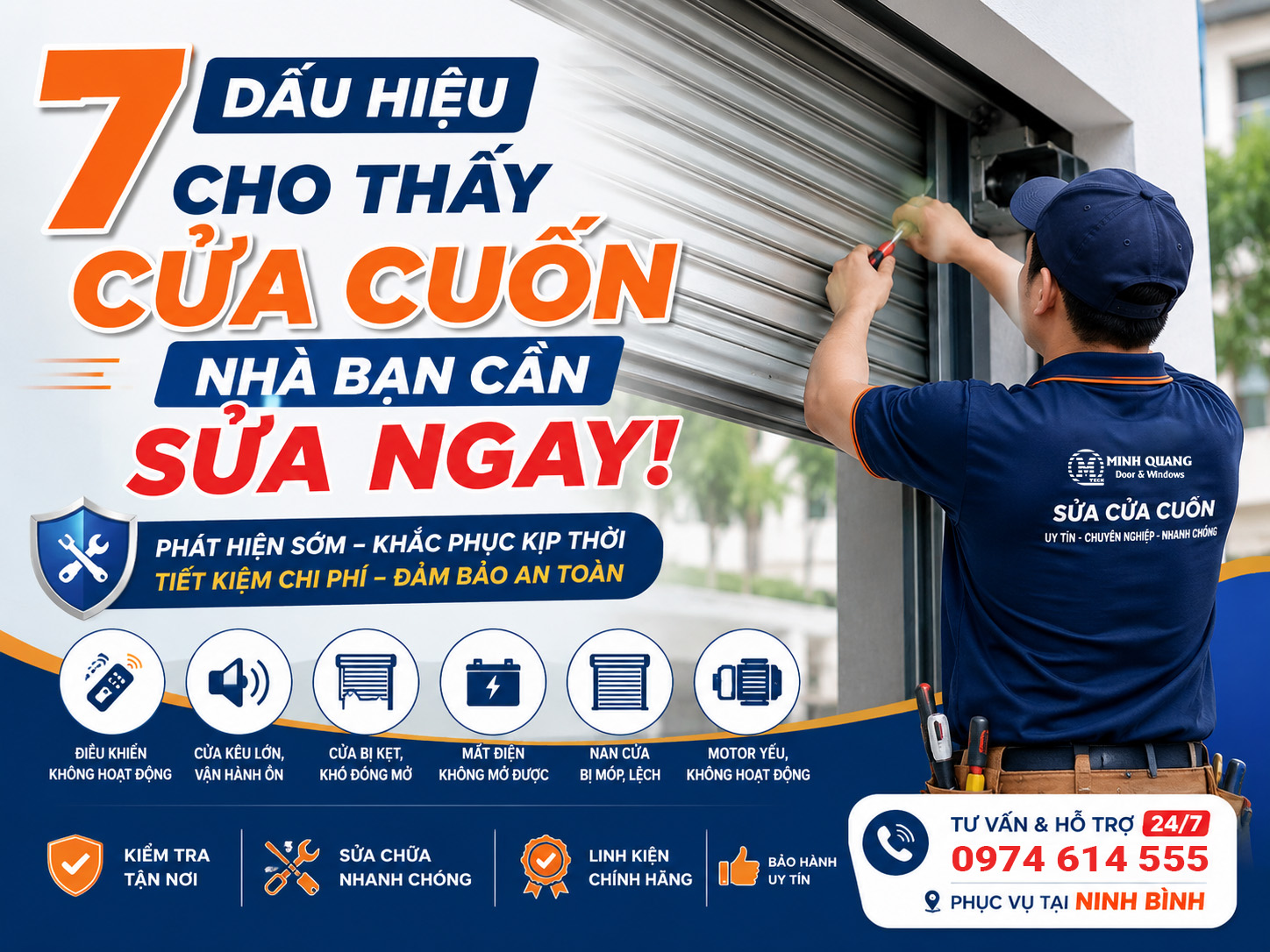 7 Dấu Hiệu Cho Thấy Cửa Cuốn Nhà Bạn Cần Sửa Ngay